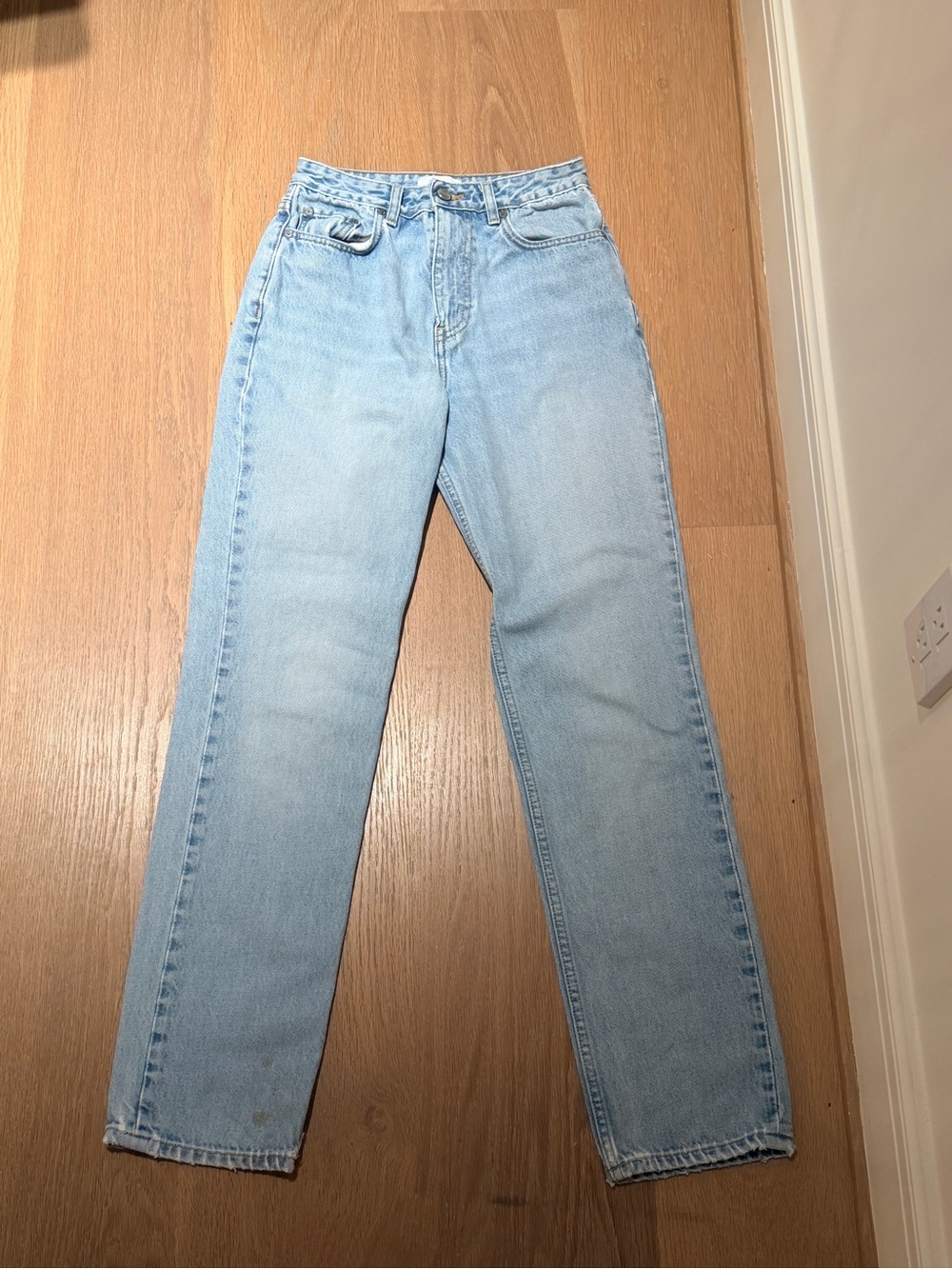 Ganni Light Blue Straight Leg Jeans